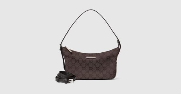 Lady Lunetta small shoulder bag in dark brown GG canvas | GUCCI® US