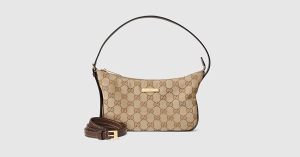 レディ ルネッタ スモール ショルダーバッグ ・サンド＆ブラウン GG