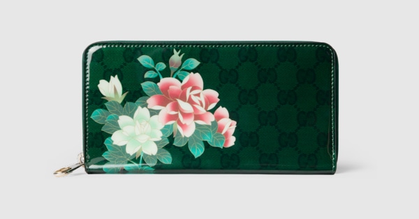 Gucci x 安藤七宝店 日本限定 ジップアラウンドウォレット ・グリーン