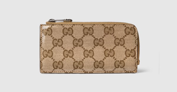 Gucci x 安藤七宝店 日本限定 カードケース ・ベージュ＆ブルー GG