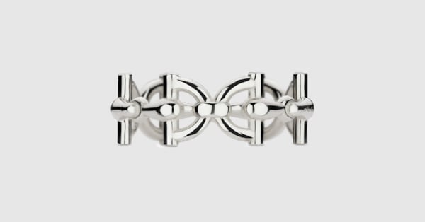Gucci Staffa ring in 925 sterling silver | GUCCI® US