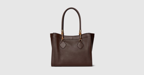 バンブー トート ミディアムバッグ ・ダークブラウン レザー | GUCCI公式