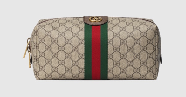 Gucci Savoy〕ミディアム コスメティックケース ・ソフト GGスプリーム