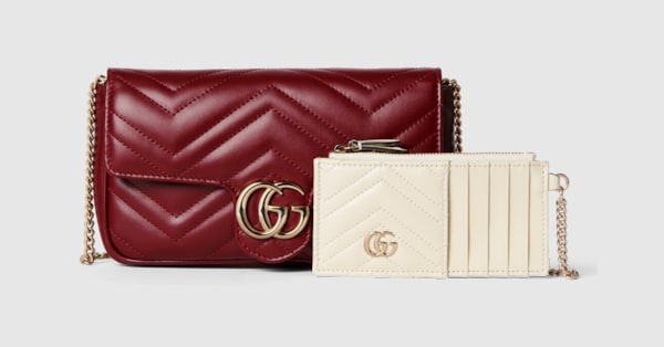GGマーモント〕スモール ショルダーバッグ ・ロッソ アンコーラ レッド