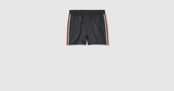 GGプリント ナイロン スイムショートパンツ ・ブラック | GUCCI公式