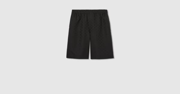 GUCCI GG キャンバス ショートパンツ 38 GGキャンバス リネン ブレンド ショートパンツ ・ブラック | GUCCI公式