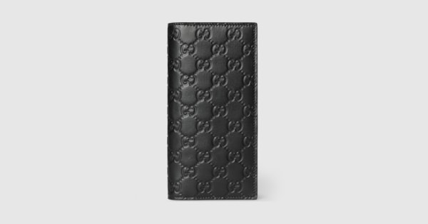 GGエンブレム〕ロングウォレット ・ブラック GGレザー | GUCCI公式