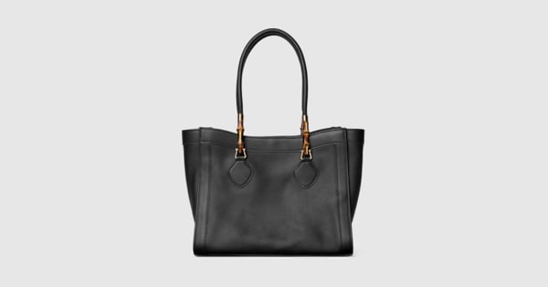 バンブー トート ミディアムバッグ ・ブラックレザー | GUCCI公式