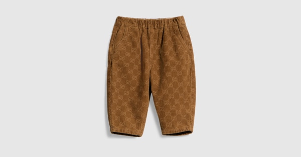 ベビー〕ベルベット コーデュロイ パンツ ・ブラウン | GUCCI公式