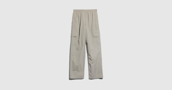 Froissé nylon faille cargo pants in beige | GUCCI® US