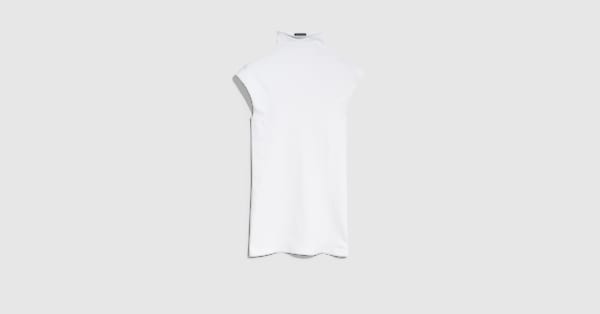 Seamless stretch nylon jersey tank top in white | GUCCI® US