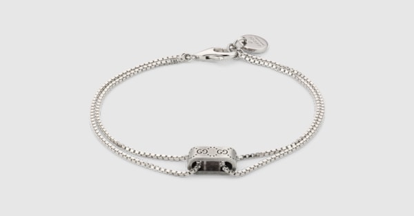 Gucci Signature charm bracelet in 925 sterling silver | GUCCI® US