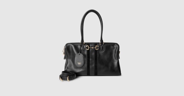 使用頻度少　グッチ GUCCI スーキー レザー 2wayボストン ブラック グッチ ボルセット〕ラージ ボストンバッグ ・ブラックレザー | GUCCI公式