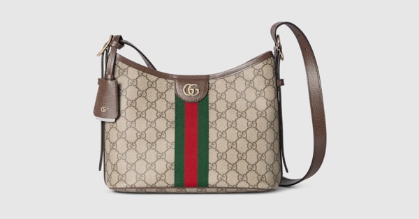 GUCCI ショルダーバッグ　本日中値下げ オフィディア〕スモール ショルダーバッグ ・ベージュ＆ブラウン GG