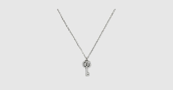 Double G Key Necklace In 925 Sterling Silver | GUCCI® US