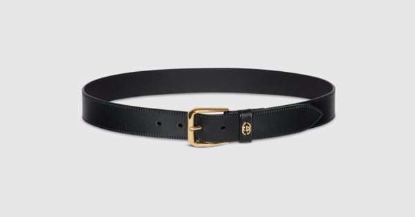 GUCCI ベルト ブラック ゴールド金具 75-30 673921_AP00G_1000_001_100_0000