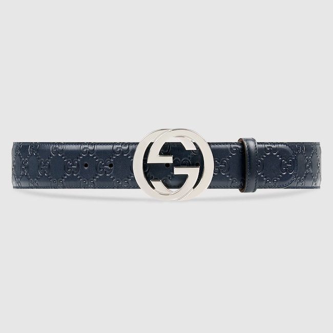 Cintura in pelle Gucci Signature