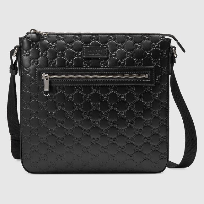 Bolso cruzado de piel Gucci Signature