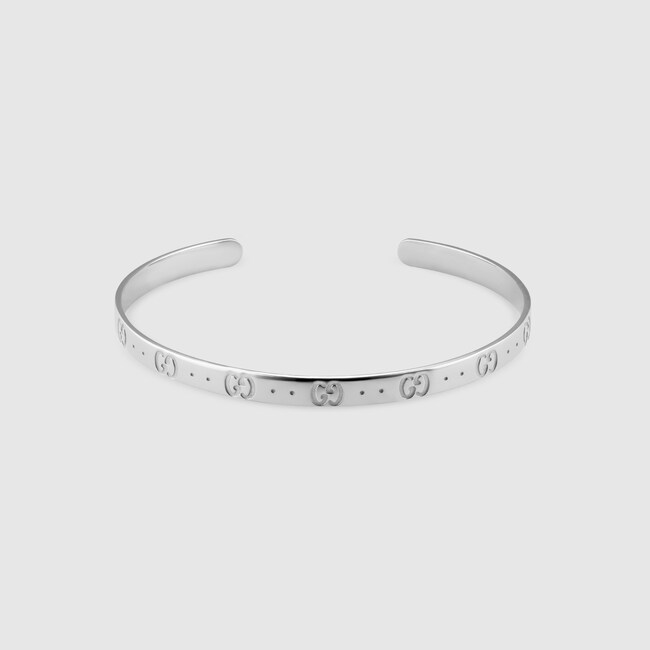 Icon Bracelet In White Gold 18k Gucci Fine Bracelets