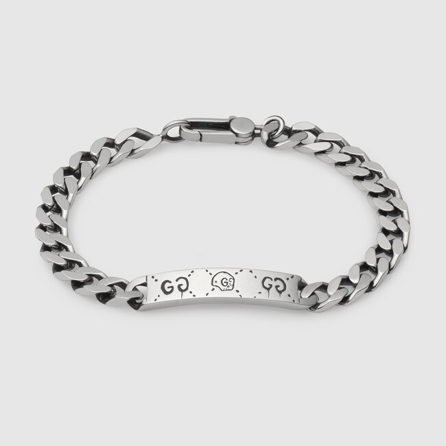 Guccighost Chain Bracelet In Silver Sterling Gucci Guccighost Chain Bracelet In Silver Sterling Gucci Bracelets