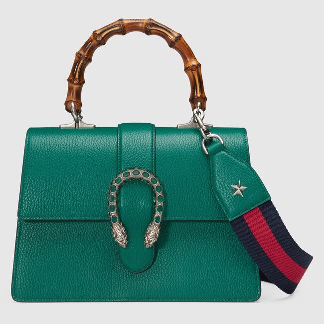 Dionysus Medium Top Handle Bag In Green Leather Gucci Women S Dionysus Medium Top Handle Bag In Green Leather Gucci Women S Handles Boston Bags