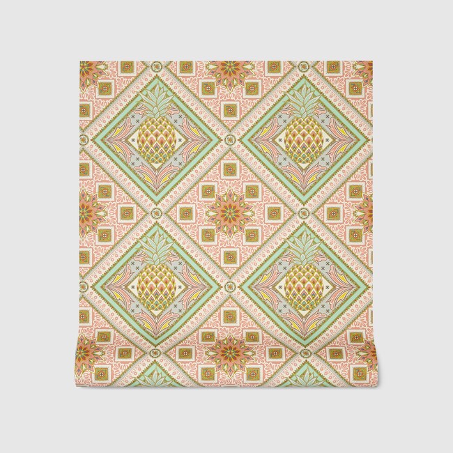 Gucci Tapete 488674 ZAT01 5265 001 100 0000 Light Tapete mit Ananas Print - Gucci Tapete