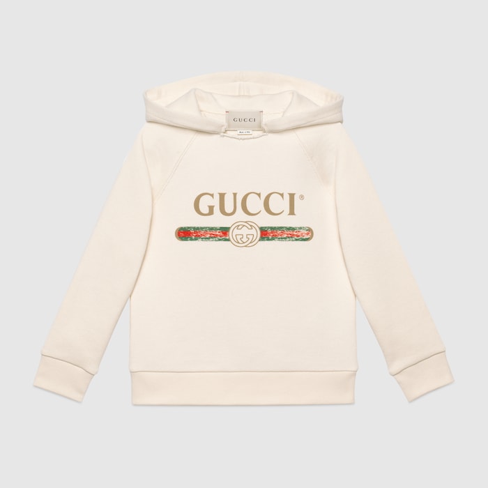 チルドレンズ〕オンライン限定 GUCCI ロゴ スウェットシャツ