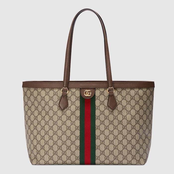 c*e様 GUCCI トートバッグ Ophidia GG Medium Tote In Beige & Ebony | GUCCI® TR