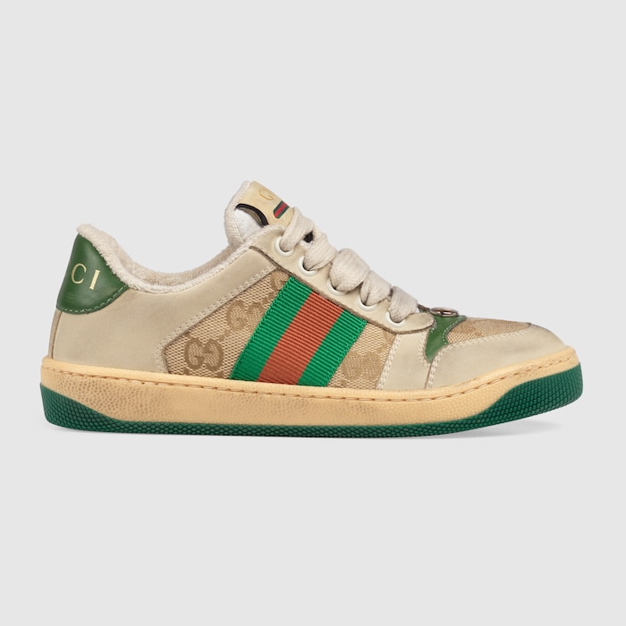 【美品】GUCCI キッズ　スニーカー　27(17.5～18) Children's Screener sneaker in butter leather | GUCCI® US