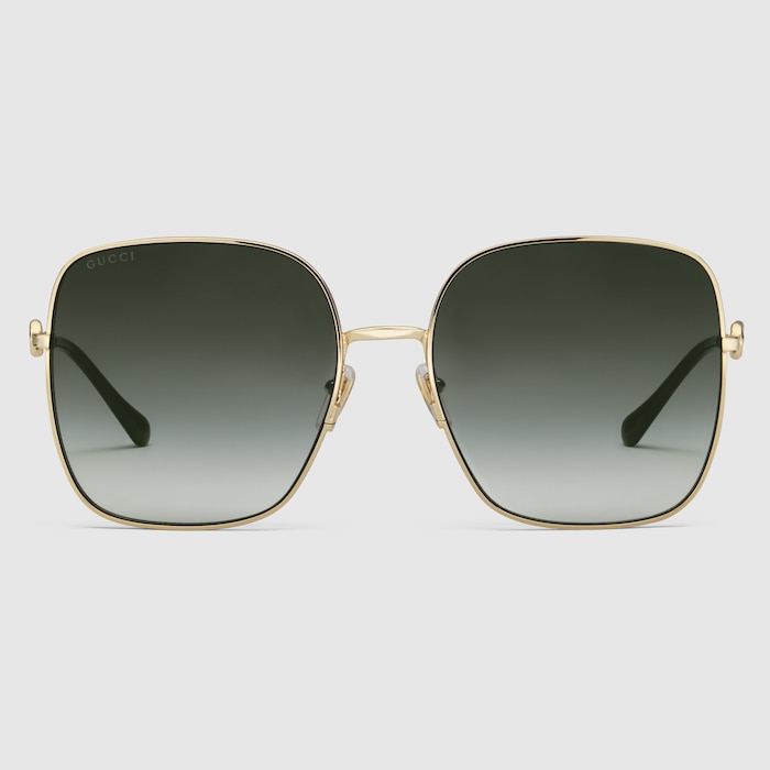 GUCCI サングラス スクエア型 ゴールド/バーガンディ GUCCI サングラス スクエア型 ゴールド/バーガンディ - メルカリ