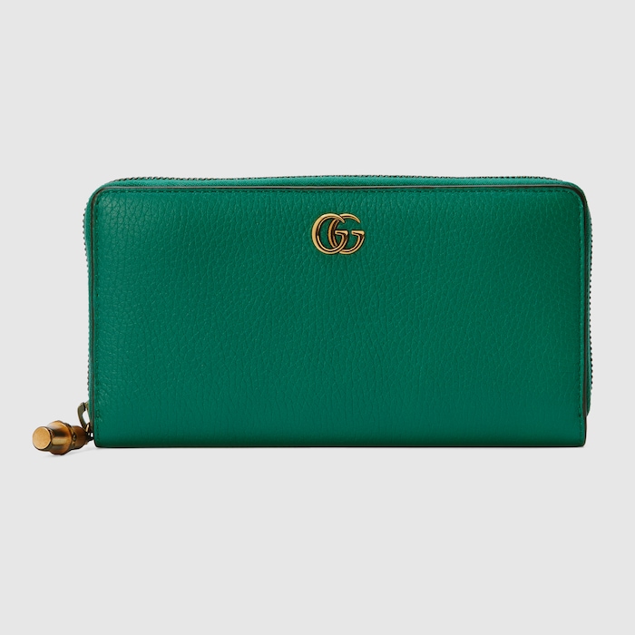 て*ん様 【美品】GUCCI グリーン 二つ折り財布 レザー ダブルG 二つ折りウォレット ・グリーン レザー | GUCCI公式
