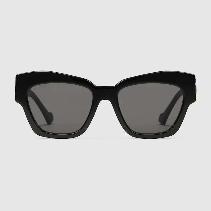 小物 Gucci Cat Eye-Frame Sunglasses Cat-eye frame sunglasses in black acetate | GUCCI® PL