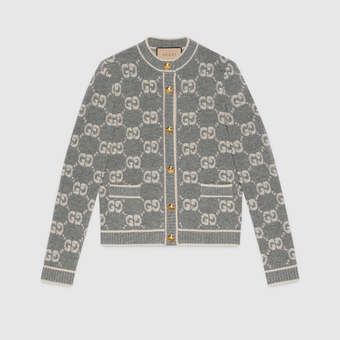 21AW 2WAY GLITTER JACQUARD CARDIGAN