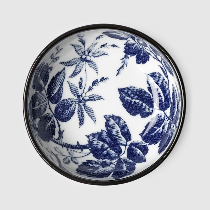 Herbarium bowl, set of two in blue and white porcelain | GUCCI® CH