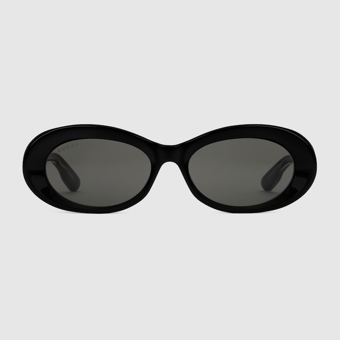 サングラス Gg1919s Sunglasses - Gucci - Acetate - Black Gucci GG1919S 005 Cat Eye Sunglasses Black Studs - eye-oo.com