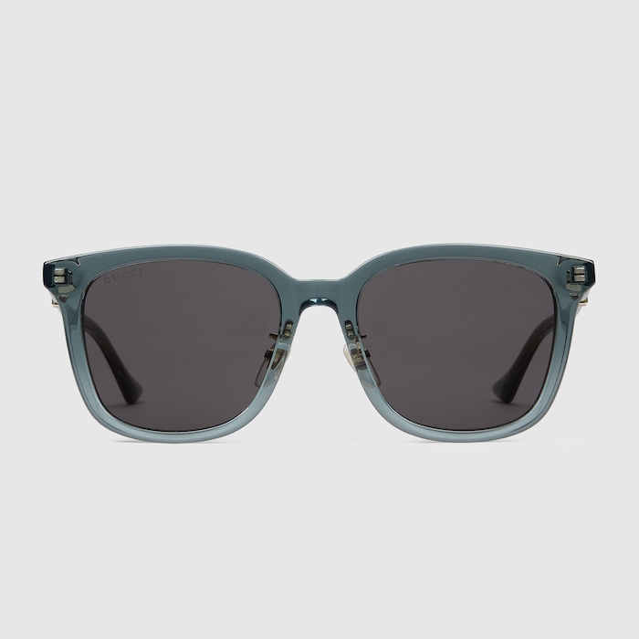 GUCCI スクエアサングラス ブラック/グリーン/レッド GUCCI スクエアサングラス ブラック/グリーン/レッド 4