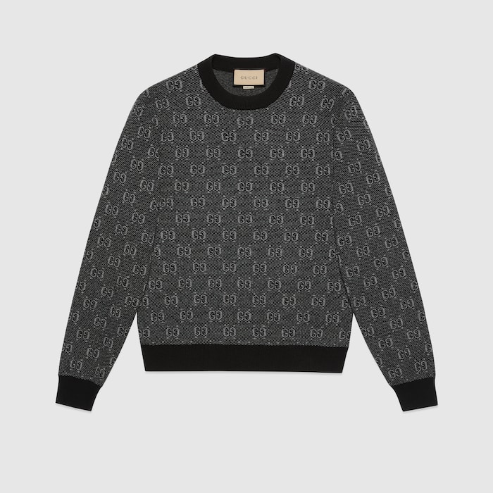 【送料&関税込】Gucci Wool And Cashmere Sweater Wool and cashmere sweater in white - Gucci | Mytheresa