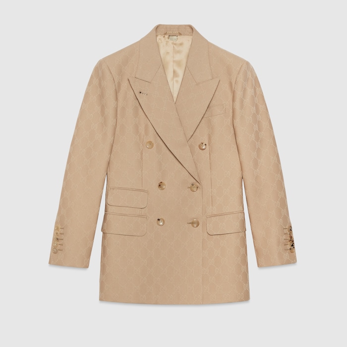 GUCCI★グッチ★素敵！Wool Jacket Blazer,Interlocing G Detail Gucci Interlocking G wool-blend jacket Gucci