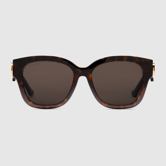 GUCCI ブラウンラウンドサングラス ケース付き 778270_J0740_2323_001_100_0000