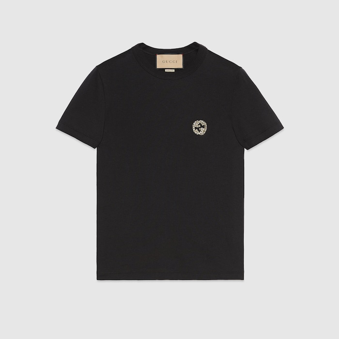 【GUCCI】WEB T-SHIRT Gucci Men's Web Logo T-Shirt in White Gucci