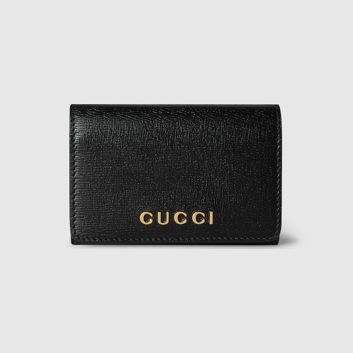 24AW new/GUCCI GGマーモントカードホルダー CardHolder GG Marmont card case in black leather | GUCCI® US