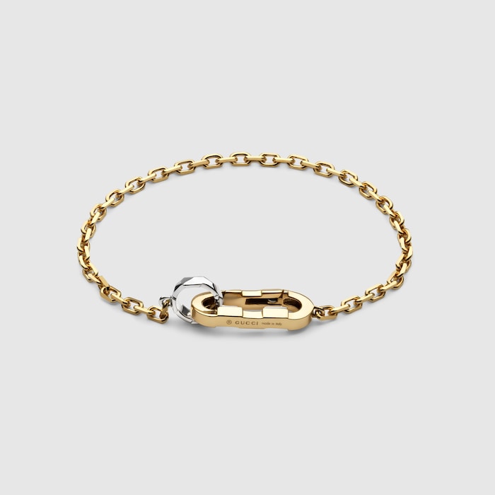 Gucci Link to Love 18k chain bracelet in 18k yellow gold | GUCCI® US