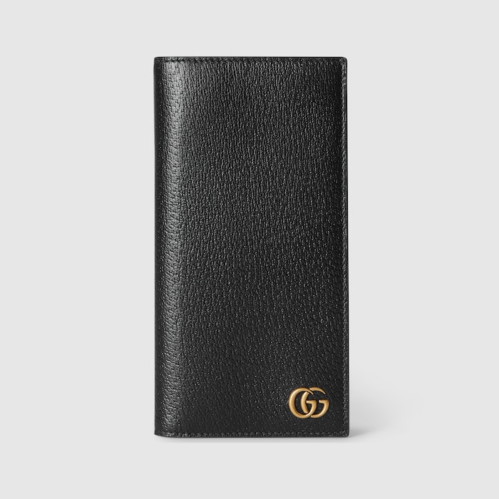 24PF new/GUCCI GGマーモントレザーウォレット Wallet Black GG Marmont wallet in black | GUCCI® US