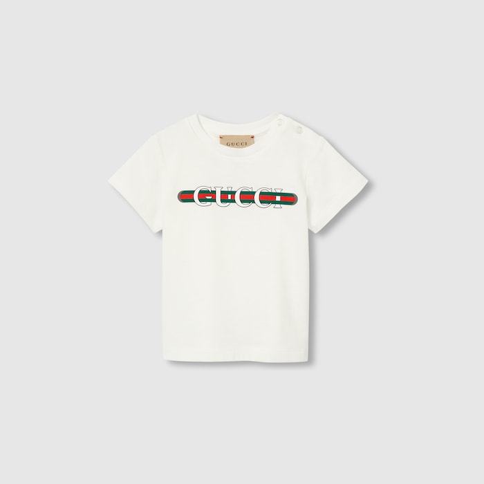 Gucci boy's cotton T-shirt with printed logo 798684xjgpi