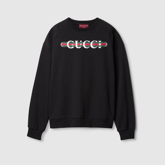GUCCI ジャガーブラックトレーナー 789582_XJGLM_1082_001_100_0000