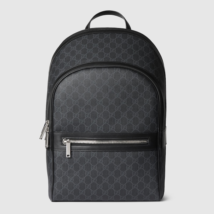 GG Black medium backpack in black GG Supreme | GUCCI® US