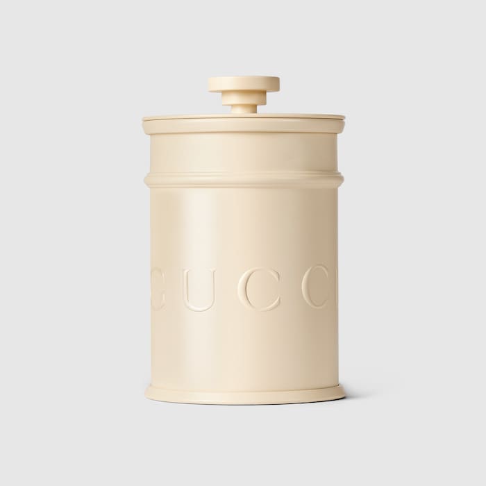 GUCCI バスケットキャンドル FREESIA Herbarium print candle, Freesia scent in blue and white porcelain