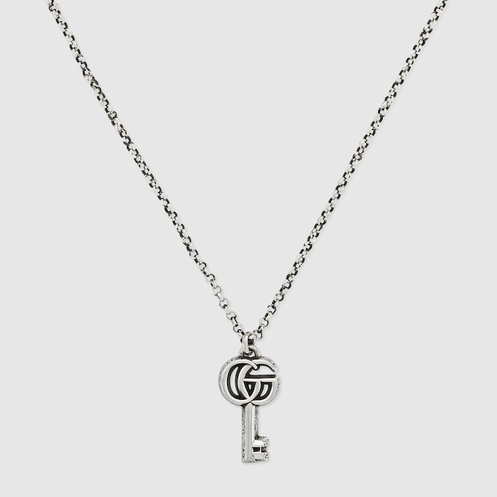 累積売上総額第１位【GUCCI★グッチ】GG MARMONT NECKLACE GG Marmont necklace in 925 sterling silver | GUCCI® US