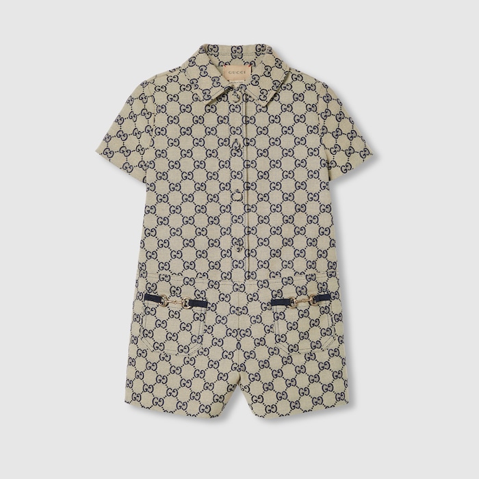 【関税＆送料込み】Gucci Cotton Playsuit 793074_XWA2M_9118_001_100_0000