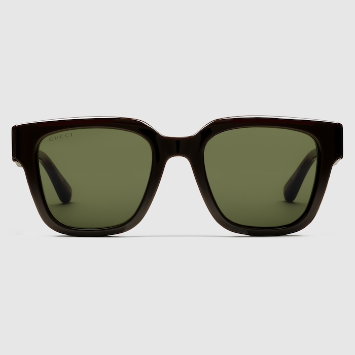 オーバルフレーム サングラス ・ブラウン | GUCCI公式